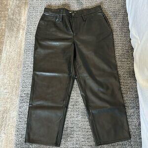 Madewell faux leather pants